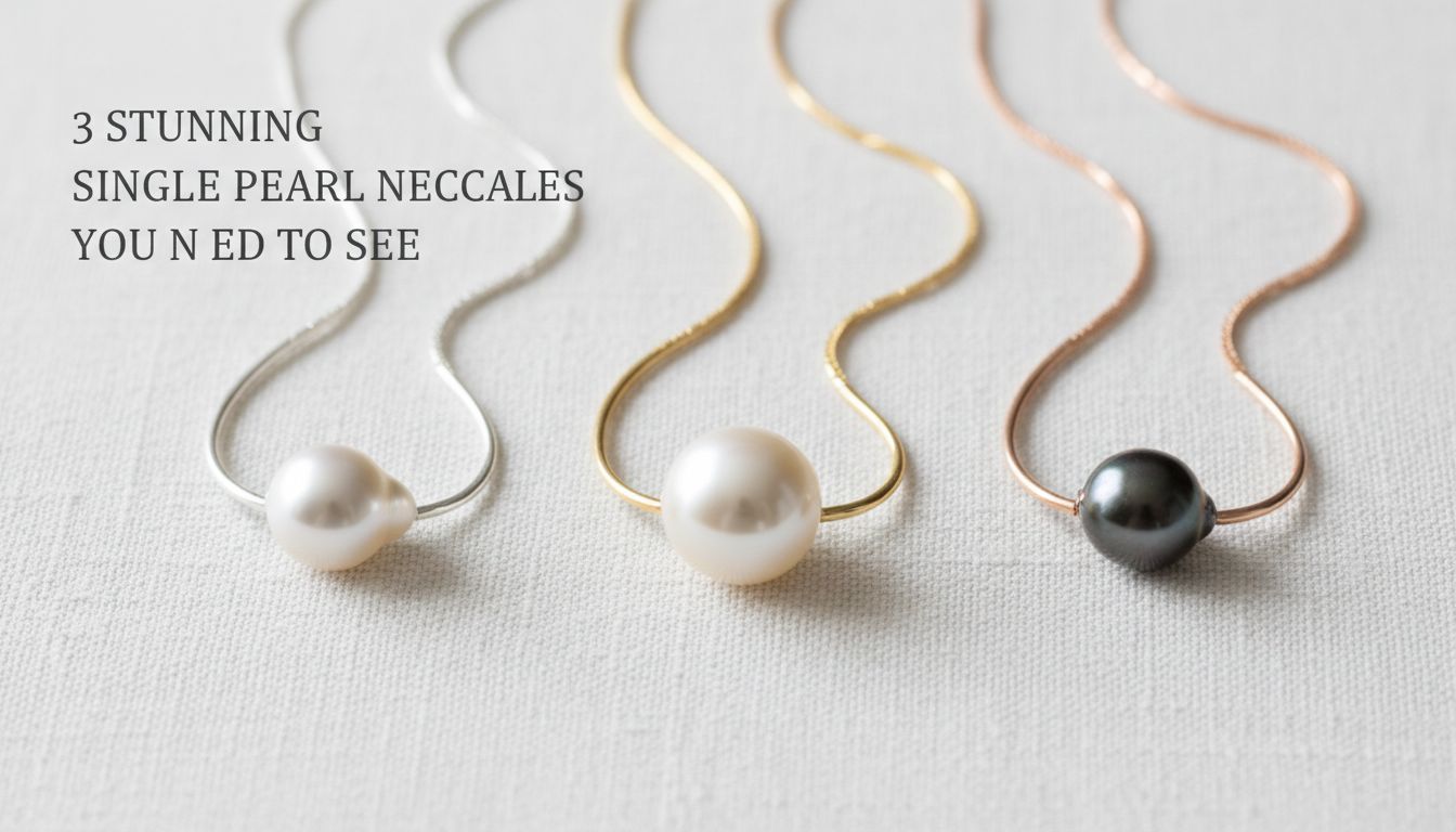 3 Stunning Single Pearl Necklaces You Need to See