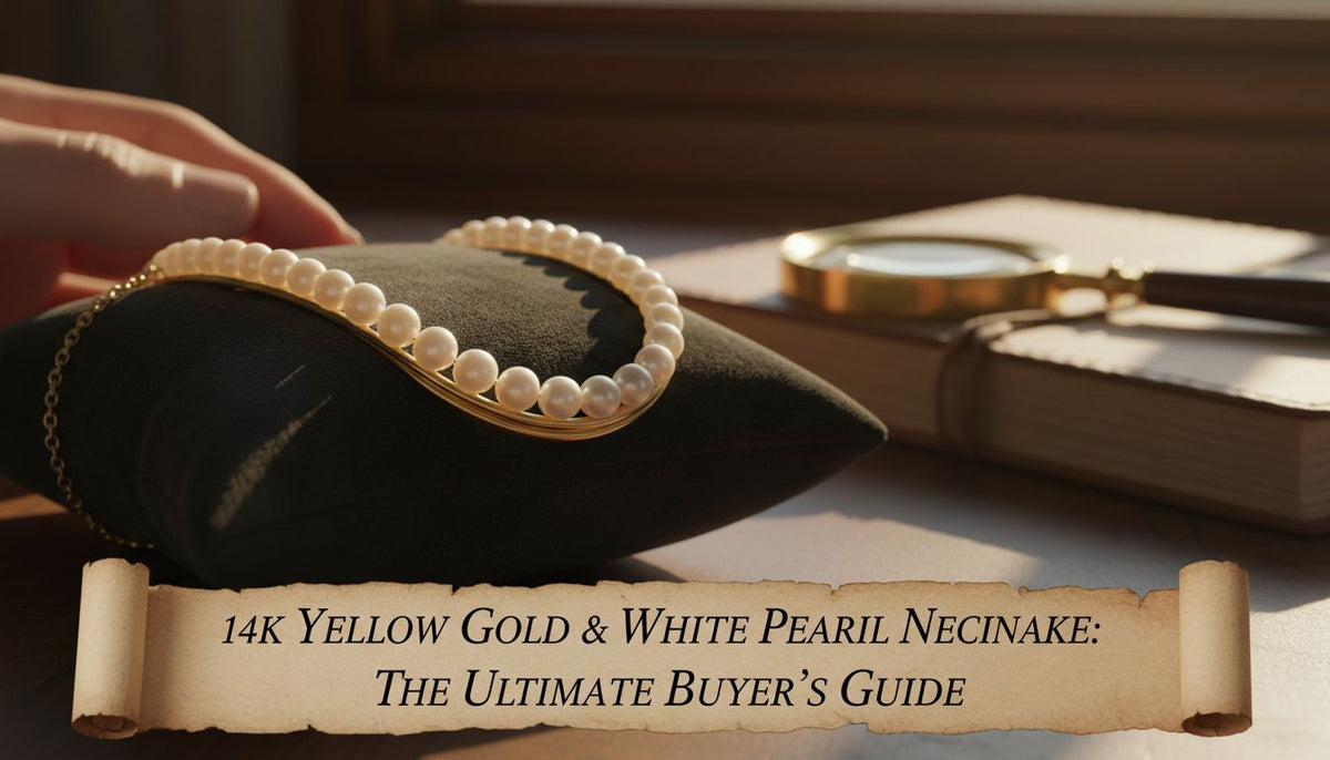 Elegant 14k Gold Pearl Necklace - Timeless Beauty