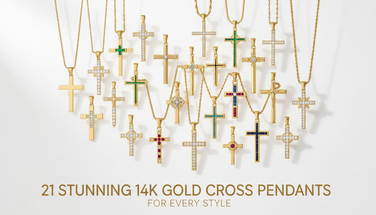 21 Stunning 14k Gold Cross Pendants for Every Style