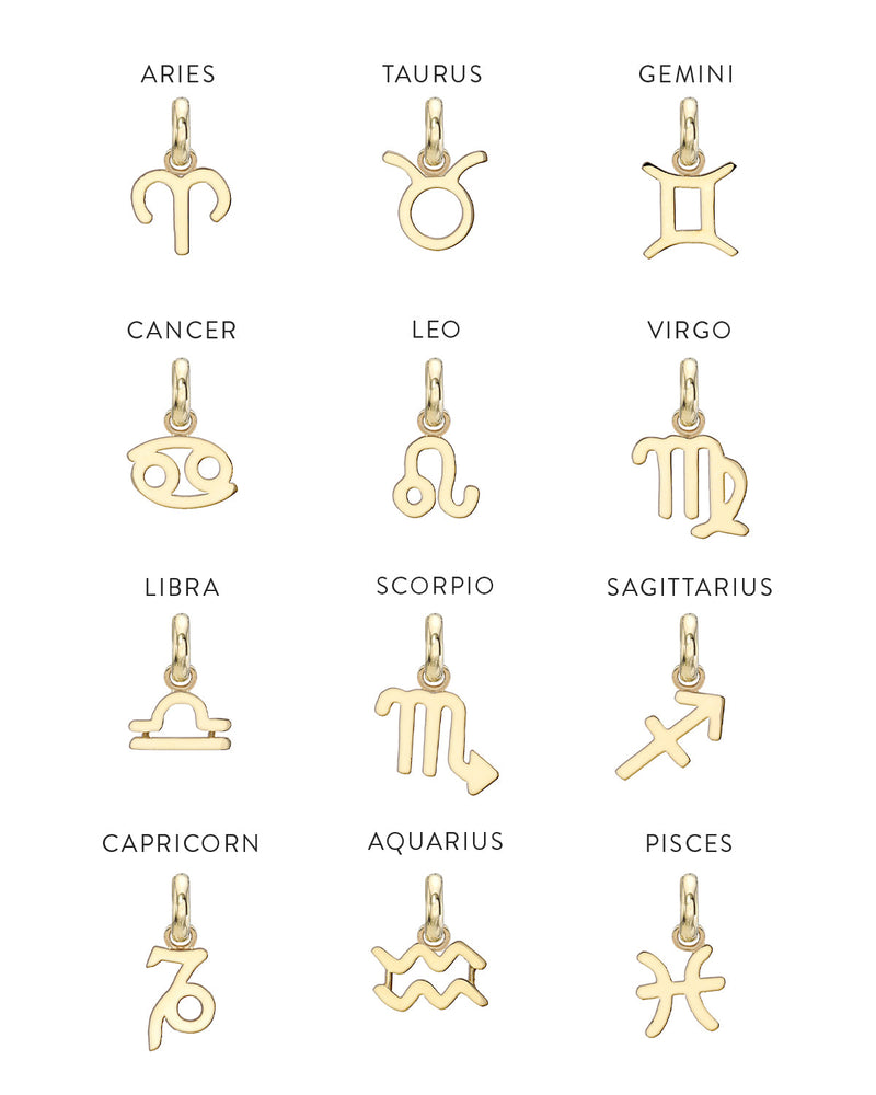 Kids 14k Gold Zodiac Necklace