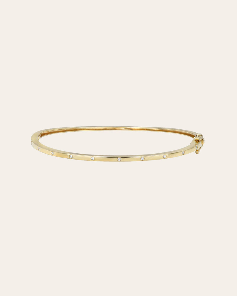 Gold bracelet with diamonds