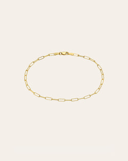 14k Gold Open Link Chain Anklet