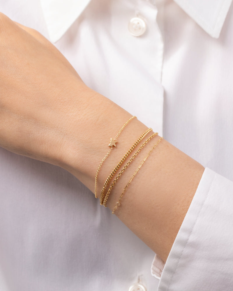 14k Gold Tiny Butterfly Bracelet