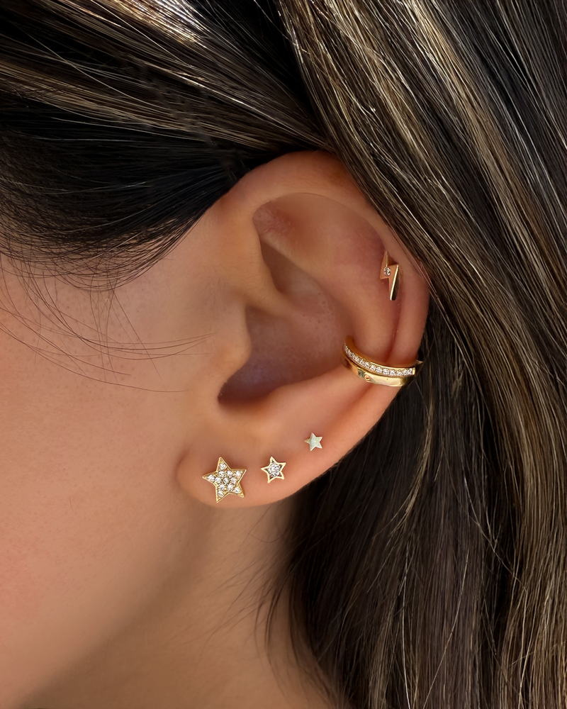 Diamond Star Stud Earrings