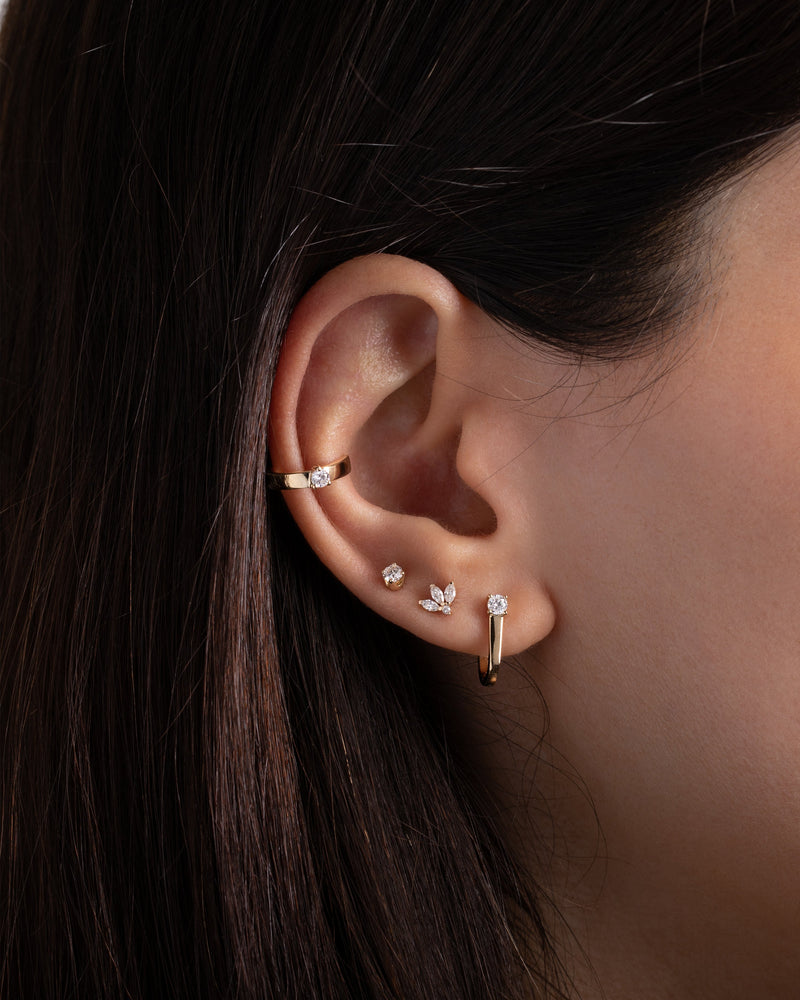 4 Prong Diamond Stud Earrings