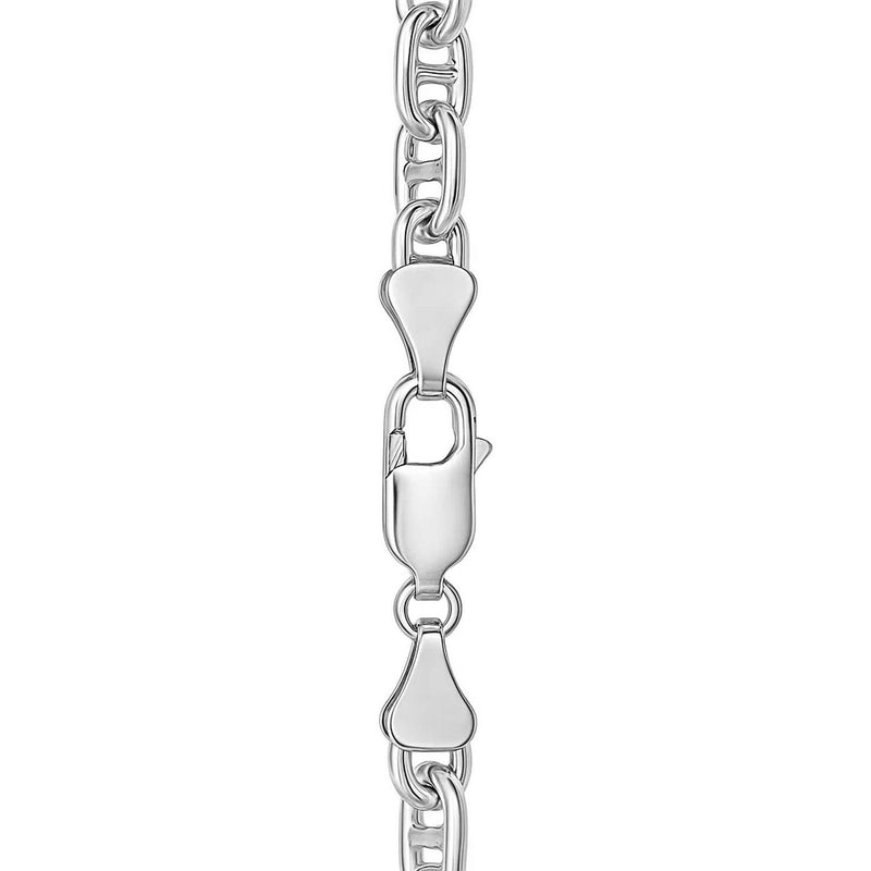 Sterling Silver Anchor Chain Necklace (6.40 mm)