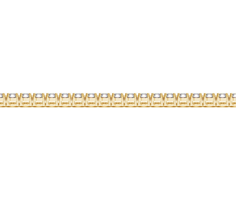 Lab Grown Round Diamond Tennis Bracelet in 14k Yellow Gold(5 cctw  F/G  VS2/SI1)