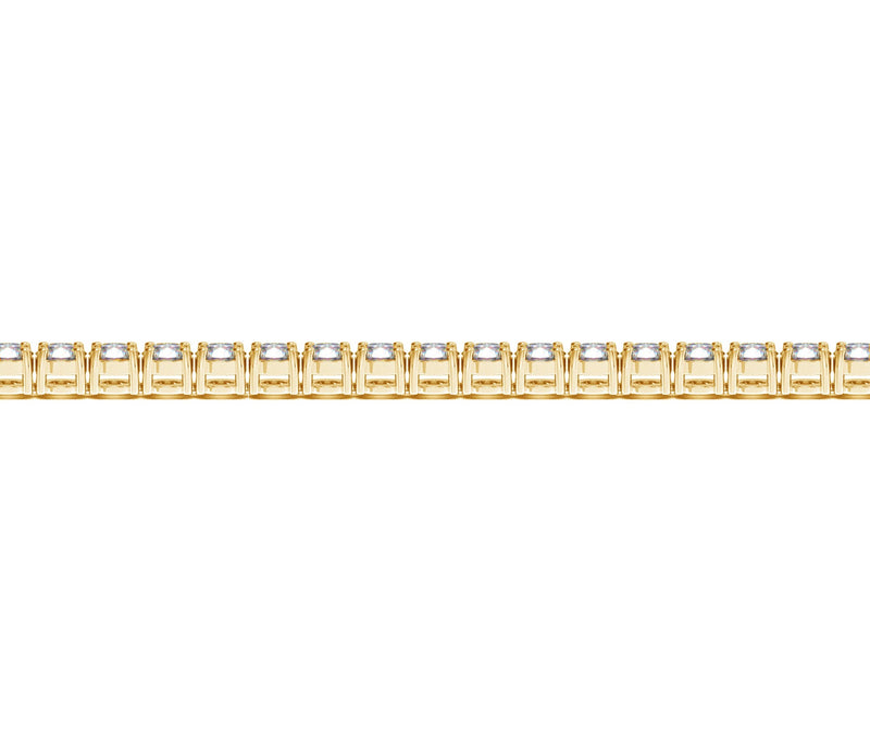 Lab Grown Round Diamond Tennis Bracelet in 14k Yellow Gold (6 cctw F/G  VS2/SI1)