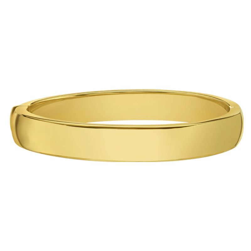14K Yellow Gold Classic Polished Bangle (10.00 mm)