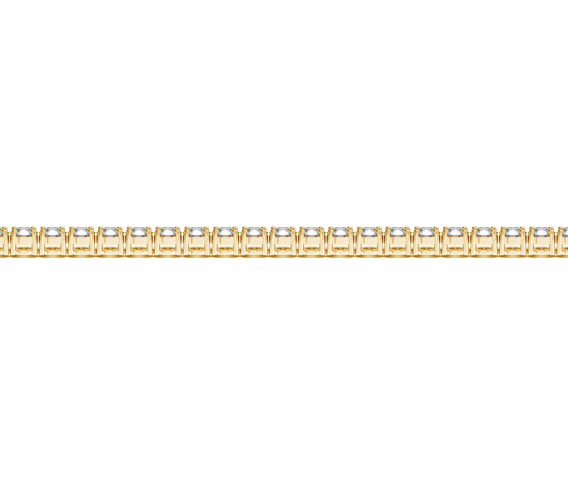 Lab Grown Round Diamond Tennis Bracelet in 14k Yellow Gold (4 cctw F/G  VS2/SI1)