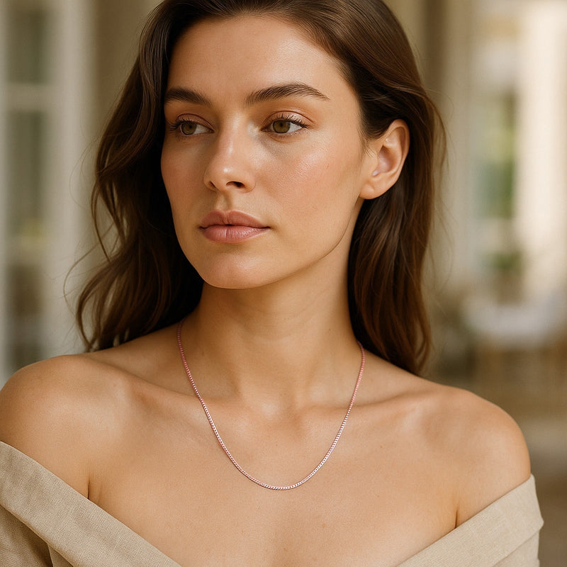 14k Rose Gold Classic Box Chain (0.60 mm)