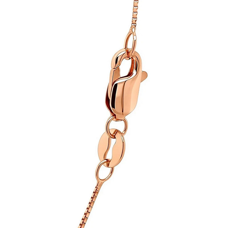 14k Rose Gold Classic Box Chain (0.60 mm)