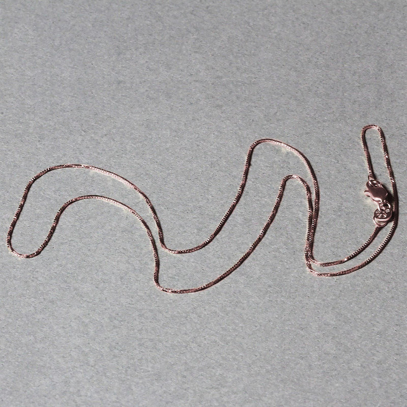 18k Rose Gold Classic Box Chain (0.60 mm)