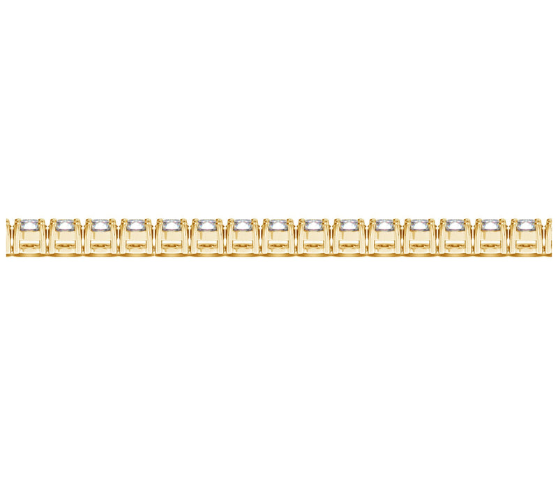 Lab Grown Round Diamond Tennis Bracelet in 14k Yellow Gold (8 cctw F/G  VS2/SI1)