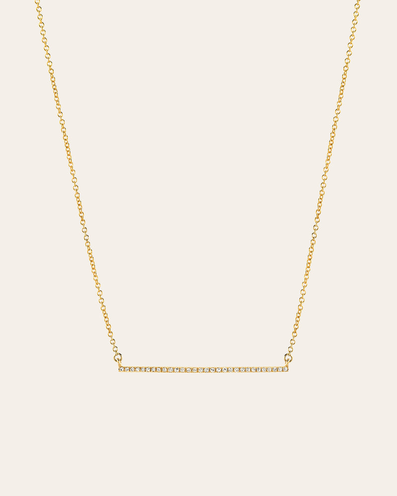 Diamond Bar Necklace