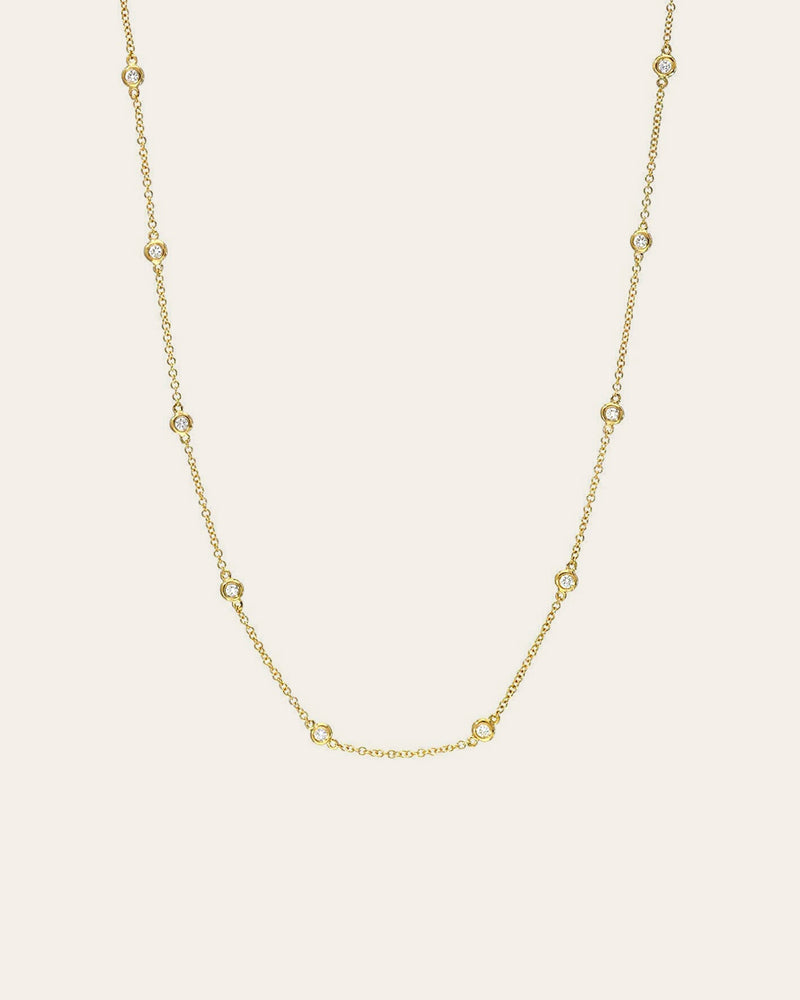 Diamond Station Necklace