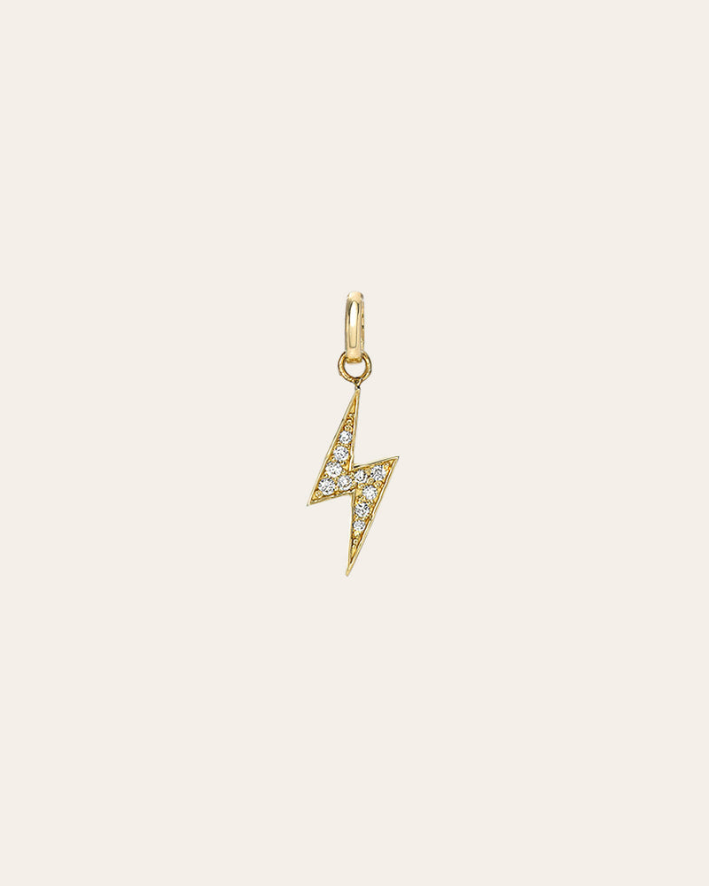 Diamond Lightning Bolt Pendant