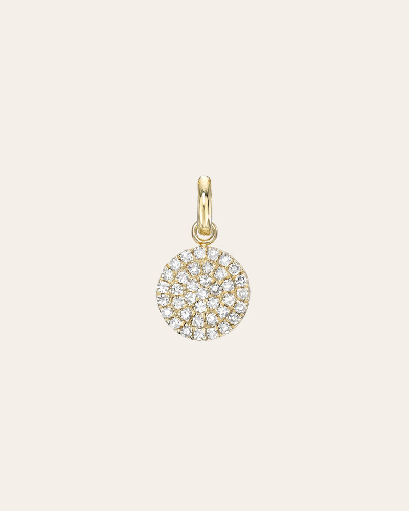 Diamond Small Disc Pendant