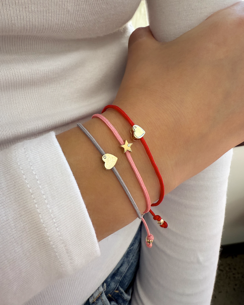 Kids Heart with Diamond Fortune Bracelet