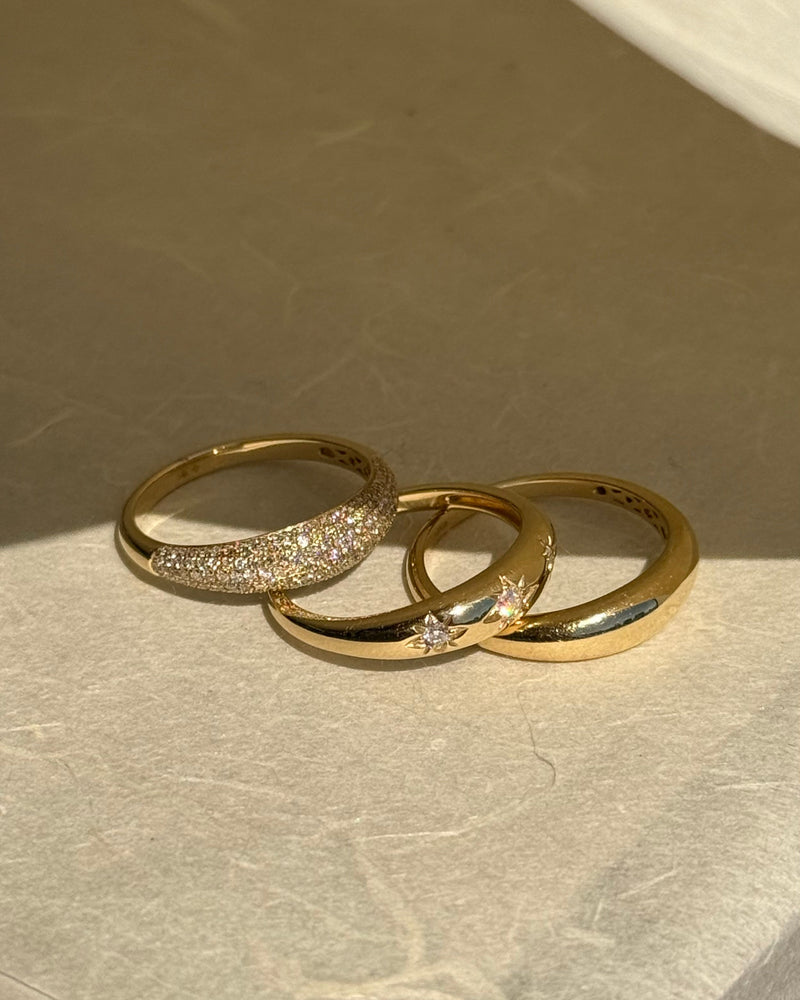 14k Gold Dome Band Ring