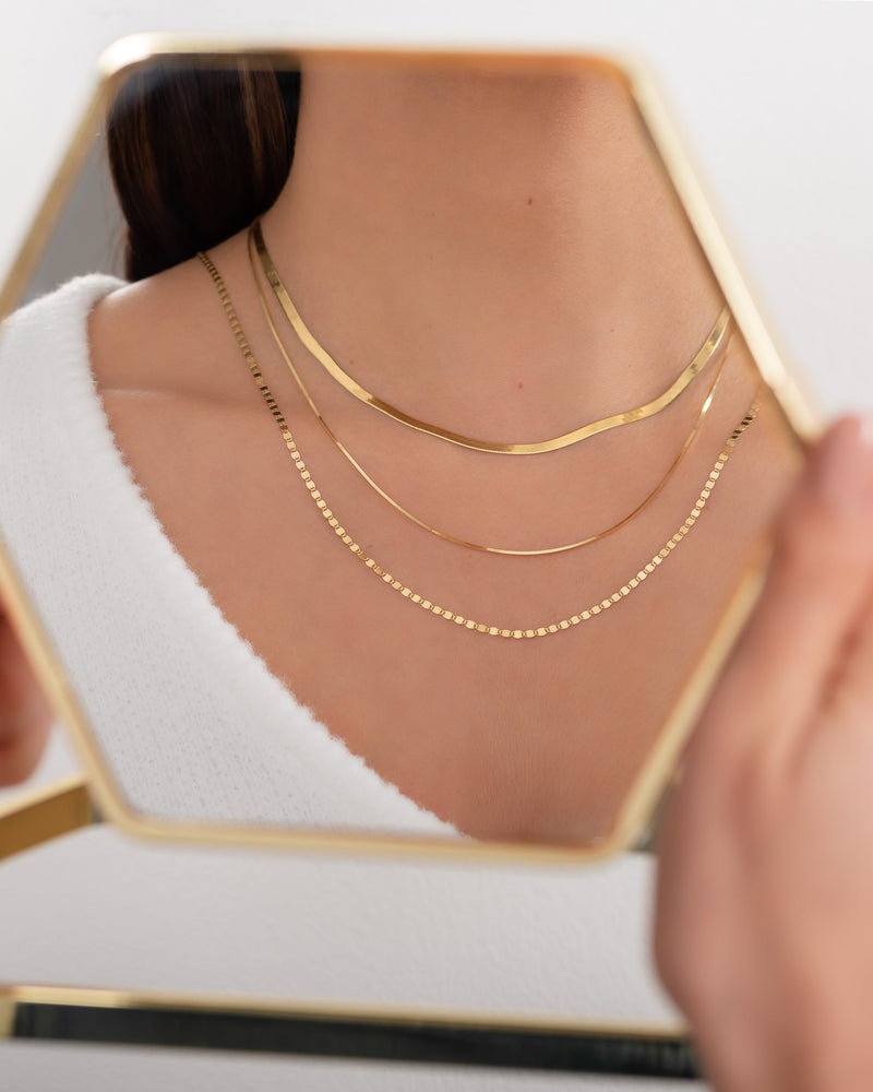 14k Gold Snake Chain Necklace