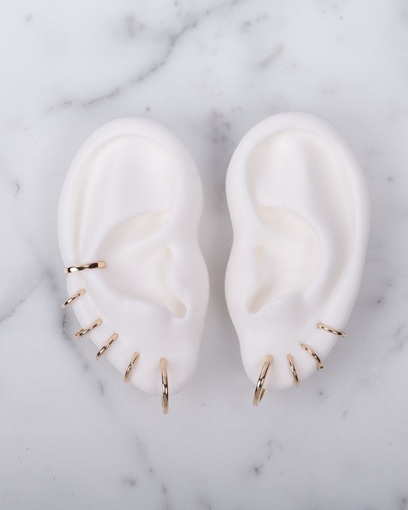 14K Gold Small Huggie Earrings