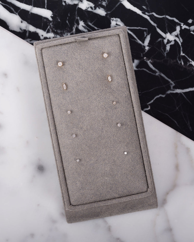 4 Prong Diamond Stud Earrings