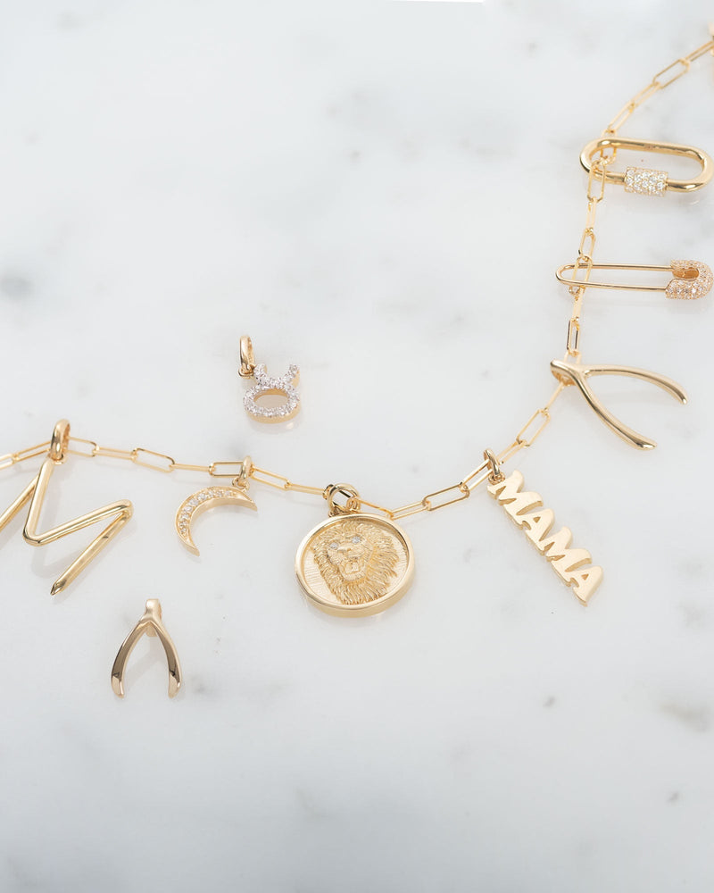 14k Gold Gemstone Carabiner