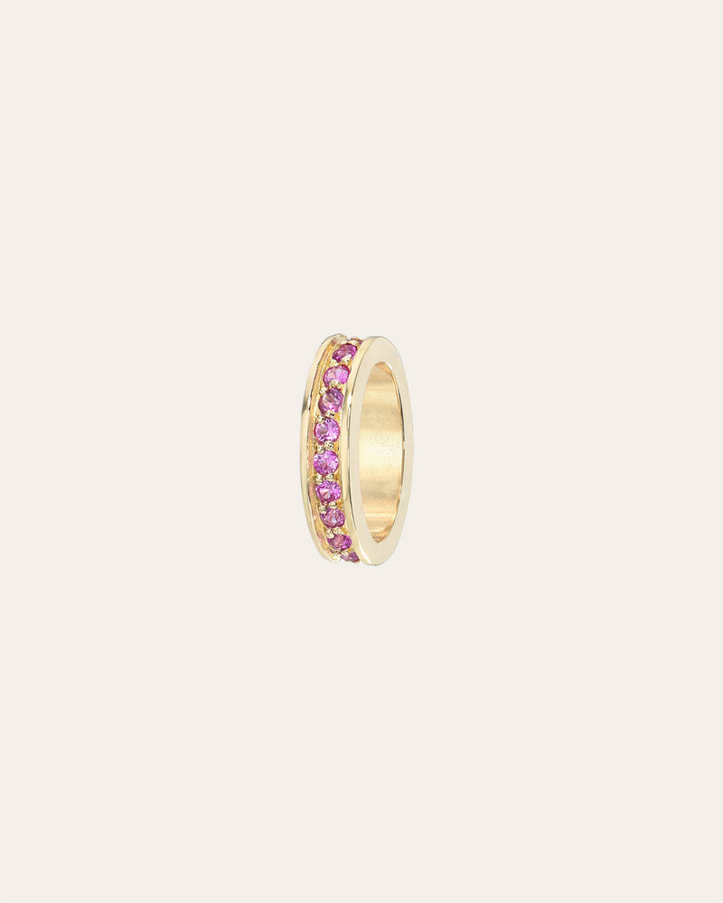 Pink Sapphire Eternity Heirloom Charm
