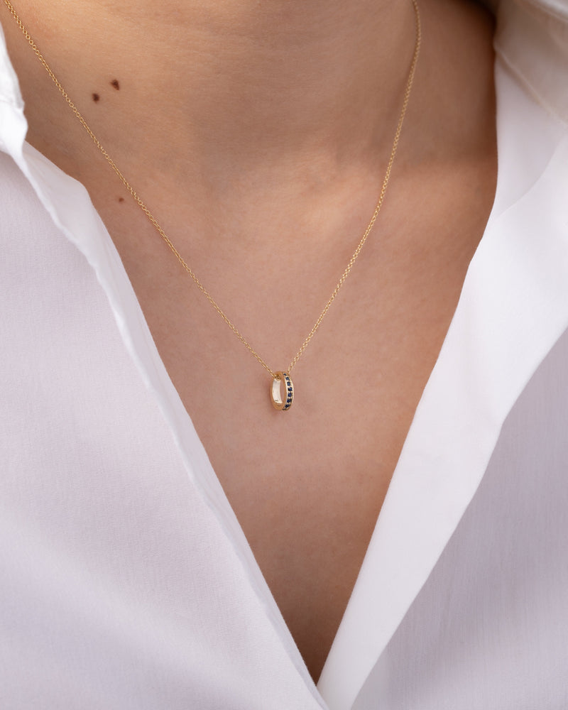 Sapphire Eternity Heirloom Charm