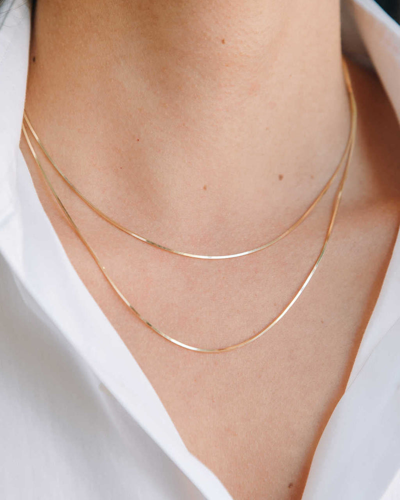 14k Gold Snake Chain Necklace
