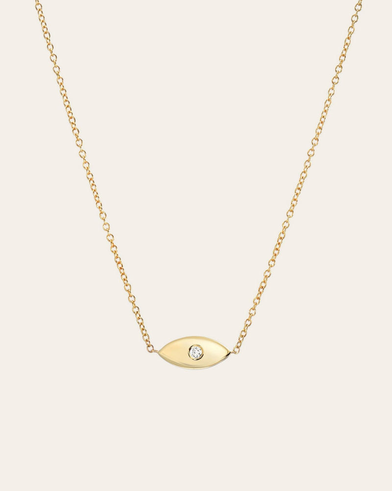 Diamond Evil Eye Necklace